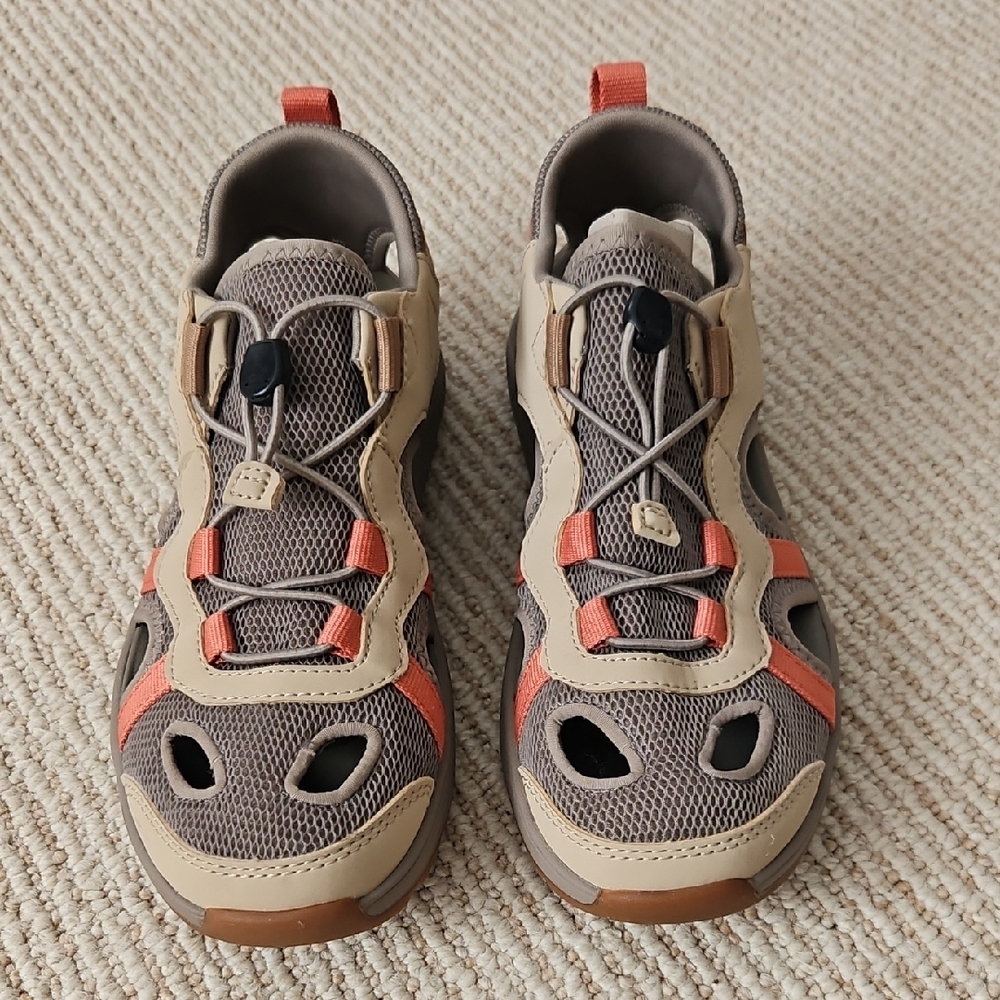 Teva Beige, Tan and Orange Shoes